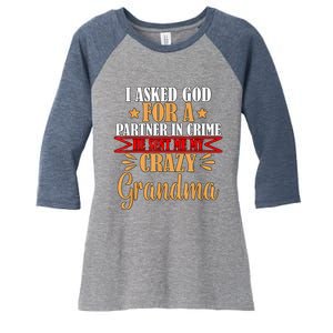 Grandma Grandaughter Women's Tri-Blend 3/4-Sleeve Raglan Shirt