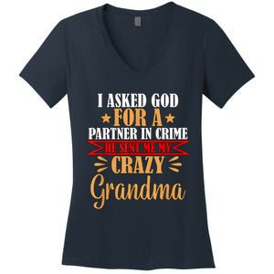 Grandma Grandaughter Women's V-Neck T-Shirt