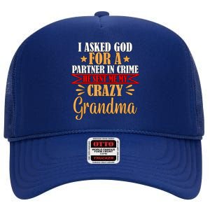 Grandma Grandaughter High Crown Mesh Back Trucker Hat