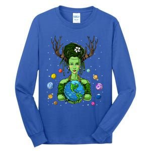 Gaia Greek Goddess Mother Earth Day Hippie Environt Witch Gift Tall Long Sleeve T-Shirt