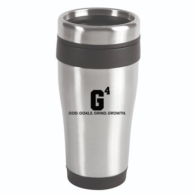 G4 God Goals Grind Growth Funny Christian 16oz Travel Tumbler