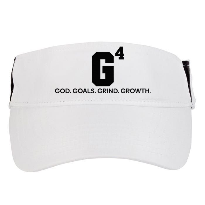 G4 God Goals Grind Growth Funny Christian Adult Drive Performance Visor