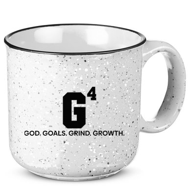 G4 God Goals Grind Growth Funny Christian 15oz Campfire Ceramic Mug