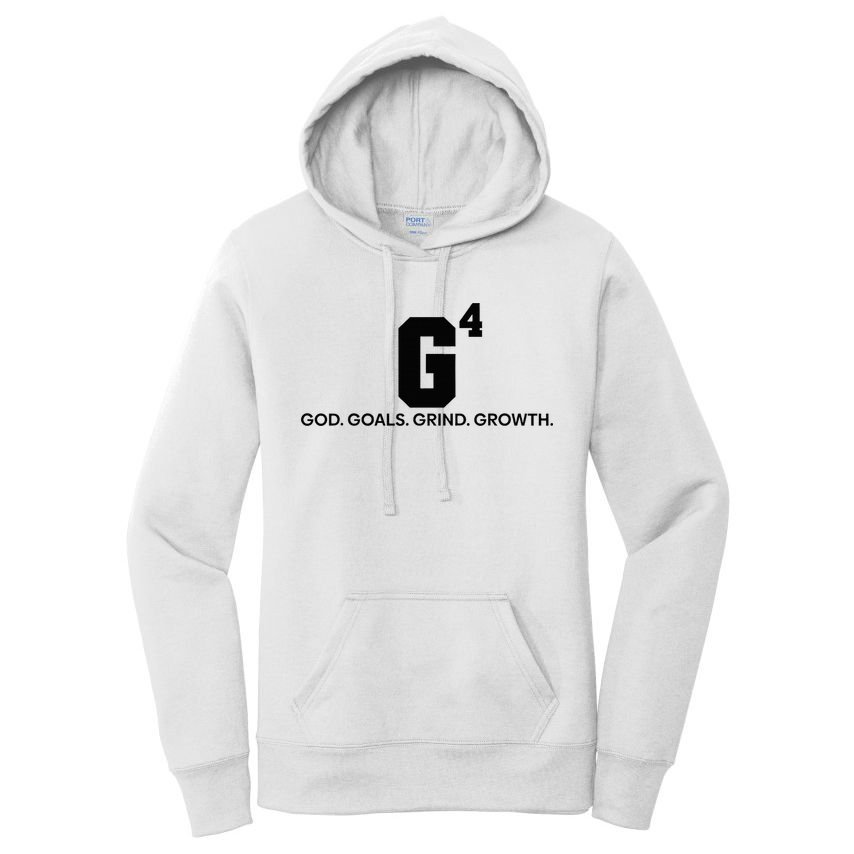 G4 God Goals Grind Growth Funny Christian Women's Pullover Hoodie