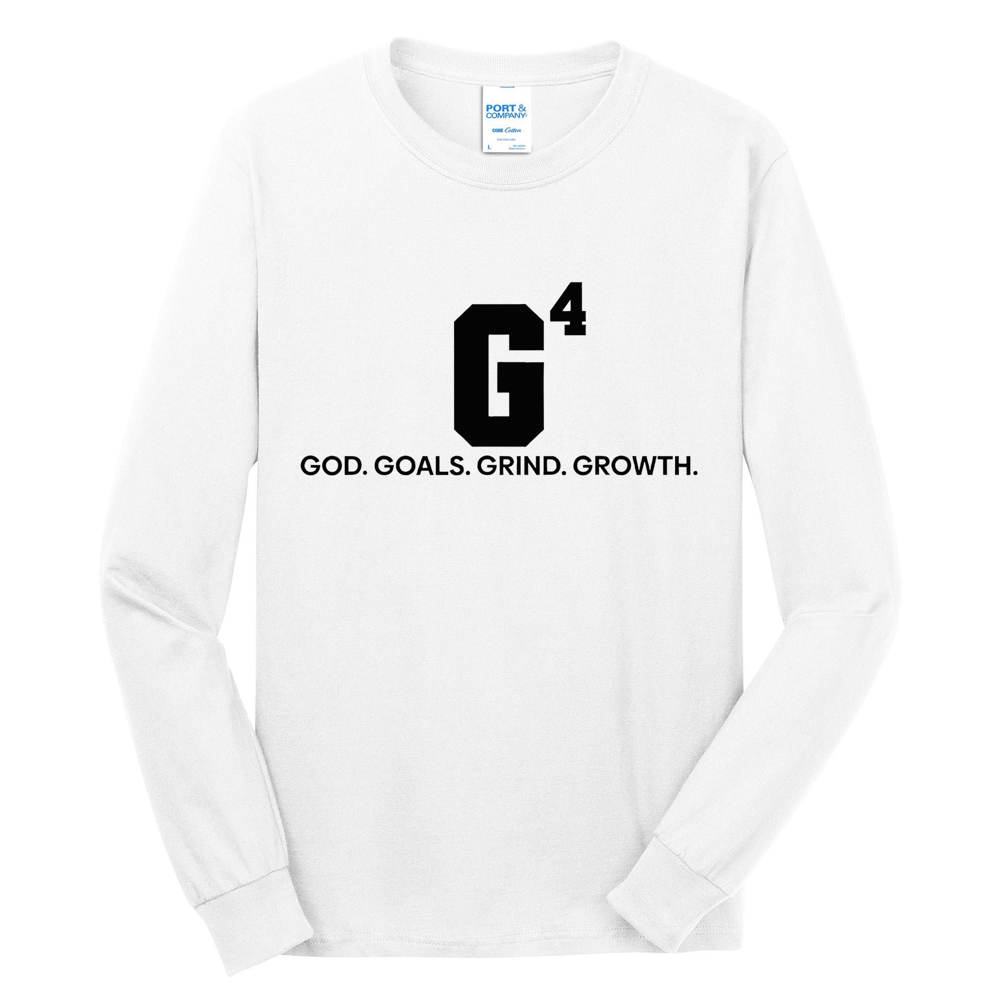 G4 God Goals Grind Growth Funny Christian Tall Long Sleeve T-Shirt