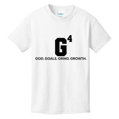 G4 God Goals Grind Growth Funny Christian Kids T-Shirt