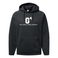 God Goals Grind Growth Performance Fleece Hoodie