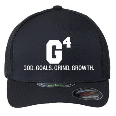 God Goals Grind Growth Flexfit Unipanel Trucker Cap