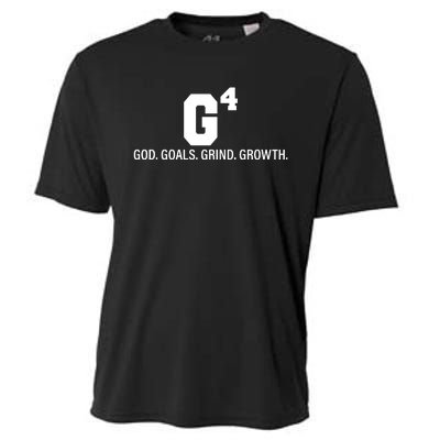 God Goals Grind Growth Cooling Performance Crew T-Shirt