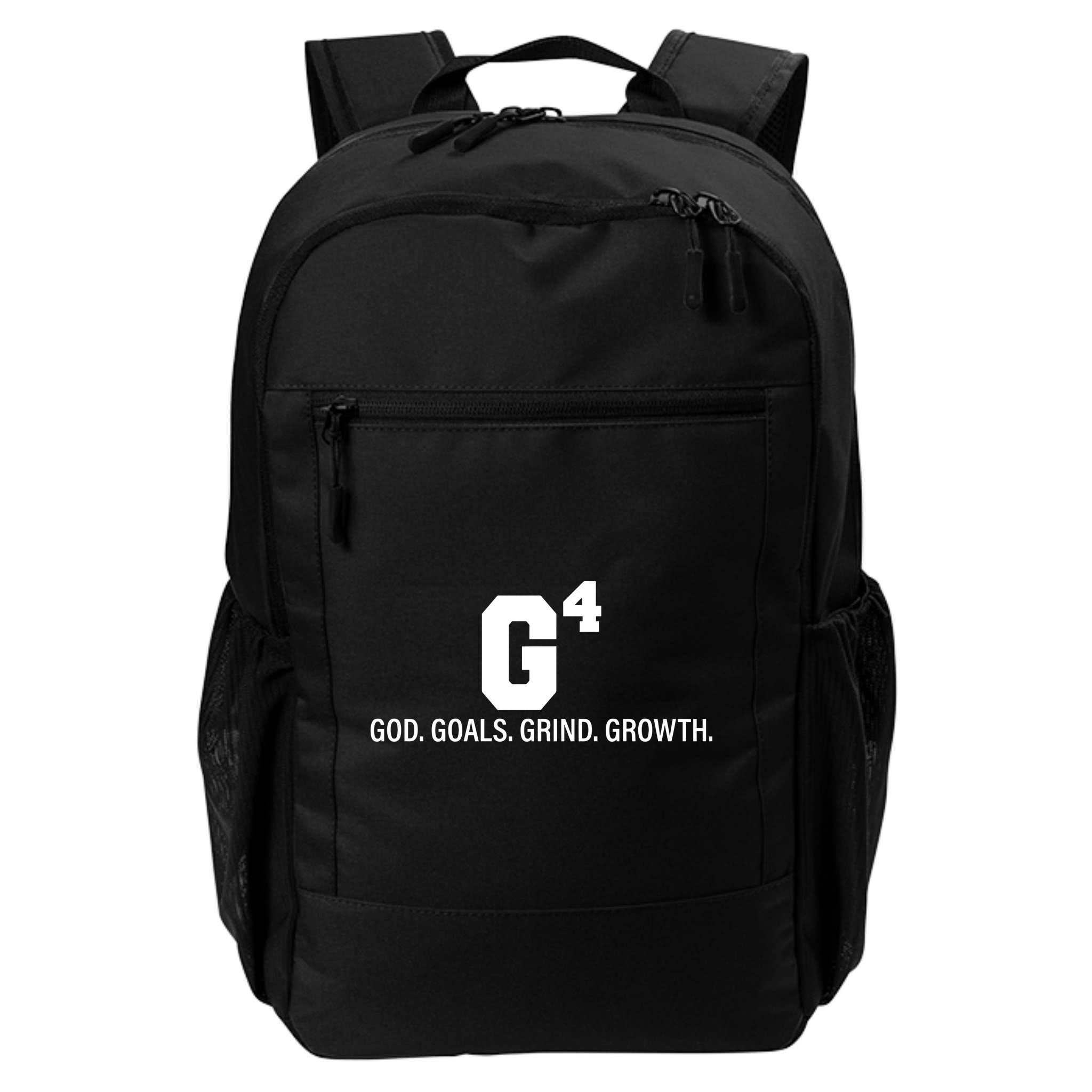God Goals Grind Growth Backpack