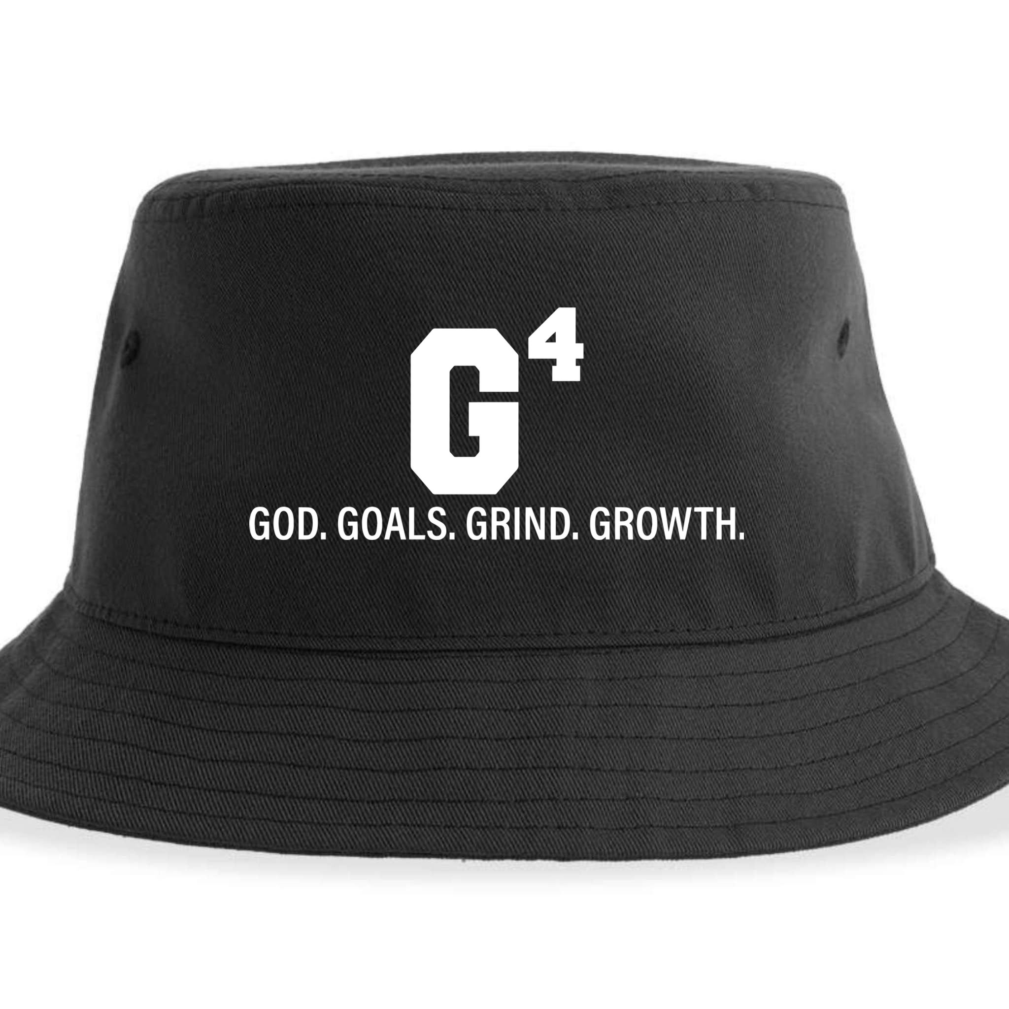 God Goals Grind Growth Sustainable Bucket Hat