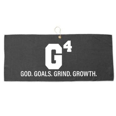 God Goals Grind Growth Large Microfiber Waffle Golf Towel
