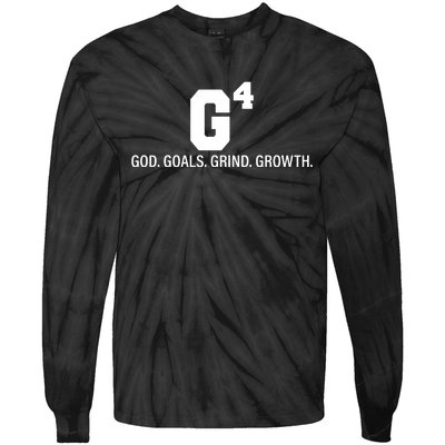 God Goals Grind Growth Tie-Dye Long Sleeve Shirt