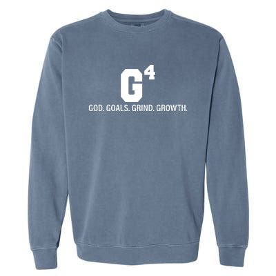 God Goals Grind Growth Garment-Dyed Sweatshirt