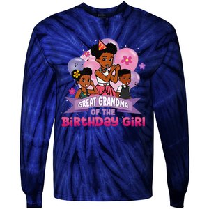 Great Grandma Gracies Corner Birthday Dolls Cute Party Tie-Dye Long Sleeve Shirt