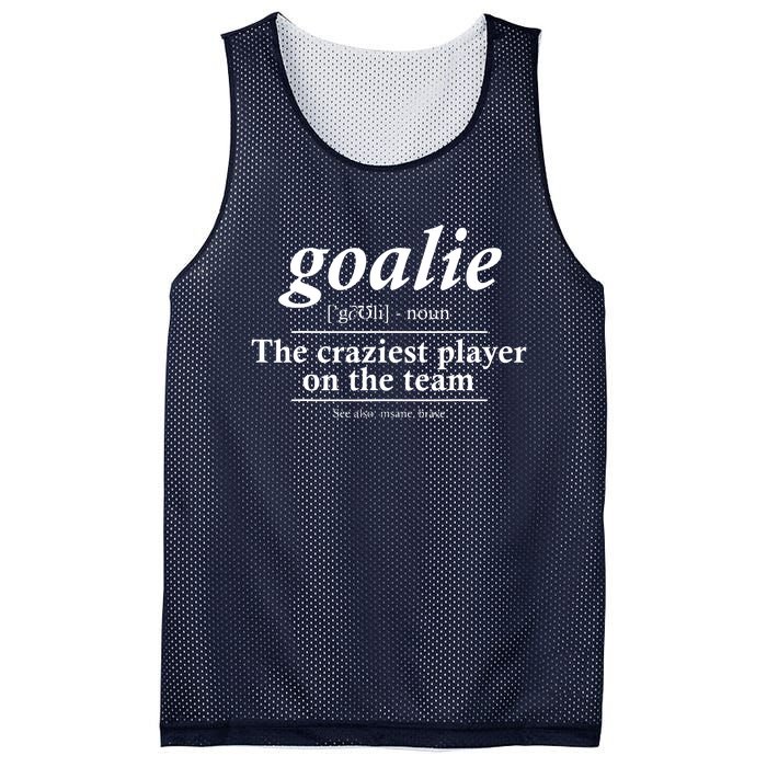 Goalie Gear Goalkeeper Definition Funny Soccer Hockey Mesh Reversible Basketball Jersey Tank