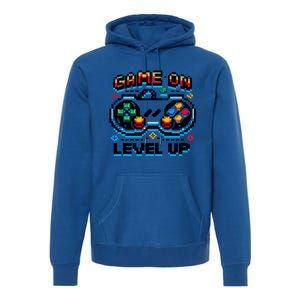 Gamer Gaming Game On Level Up Gift Premium Hoodie