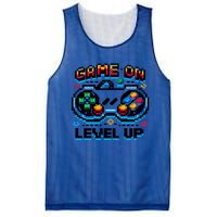 Gamer Gaming Game On Level Up Gift Mesh Reversible Basketball Jersey Tank