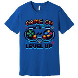 Gamer Gaming Game On Level Up Gift Premium T-Shirt