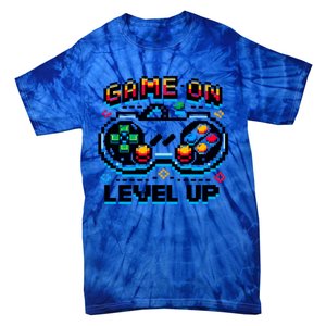 Gamer Gaming Game On Level Up Gift Tie-Dye T-Shirt