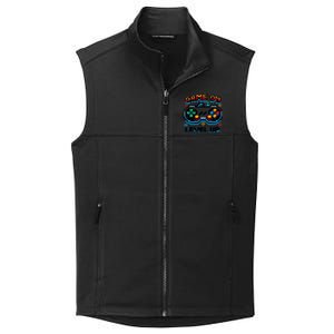 Gamer Gaming Game On Level Up Gift Collective Smooth Fleece Vest