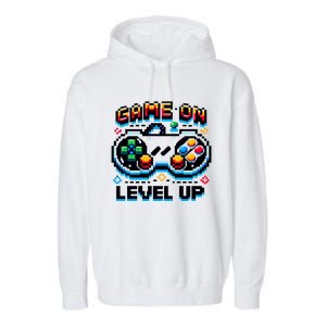 Gamer Gaming Game On Level Up Gift Garment-Dyed Fleece Hoodie