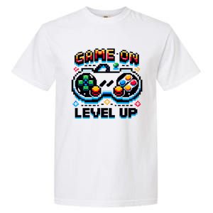 Gamer Gaming Game On Level Up Gift Garment-Dyed Heavyweight T-Shirt