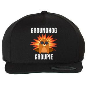 Groundhog Groupie Groundhog Day Party Wool Snapback Cap