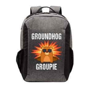 Groundhog Groupie Groundhog Day Party Vector Backpack