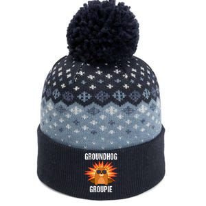 Groundhog Groupie Groundhog Day Party The Baniff Cuffed Pom Beanie