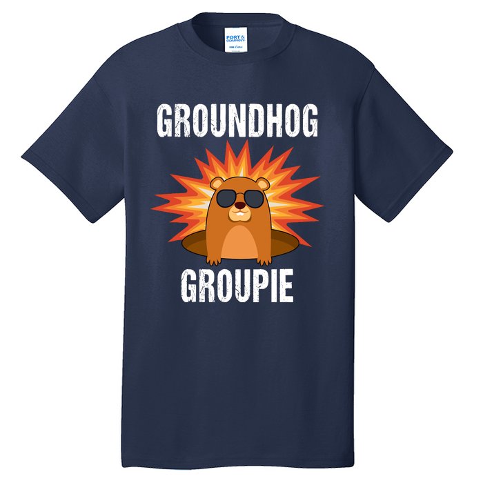 Groundhog Groupie Groundhog Day Party Tall T-Shirt