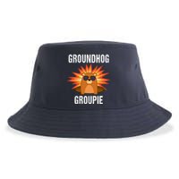 Groundhog Groupie Groundhog Day Party Sustainable Bucket Hat