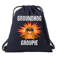 Groundhog Groupie Groundhog Day Party Drawstring Bag