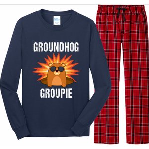 Groundhog Groupie Groundhog Day Party Long Sleeve Pajama Set