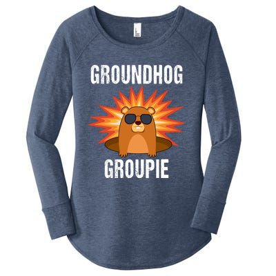 Groundhog Groupie Groundhog Day Party Women's Perfect Tri Tunic Long Sleeve Shirt