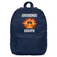 Groundhog Groupie Groundhog Day Party 16 in Basic Backpack