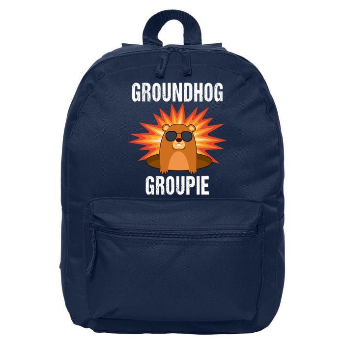 Groundhog Groupie Groundhog Day Party 16 in Basic Backpack