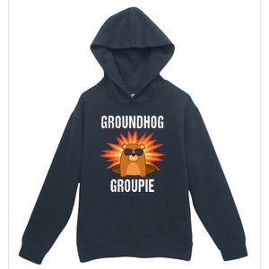 Groundhog Groupie Groundhog Day Party Urban Pullover Hoodie