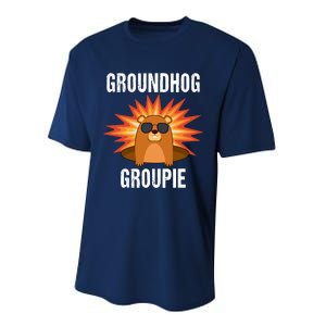 Groundhog Groupie Groundhog Day Party Performance Sprint T-Shirt