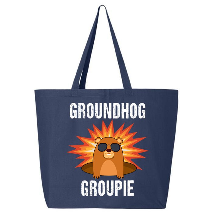 Groundhog Groupie Groundhog Day Party 25L Jumbo Tote