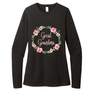 Great Grandma Grandmother Gigi Nana Pregnancy Announcet Gift Womens CVC Long Sleeve Shirt