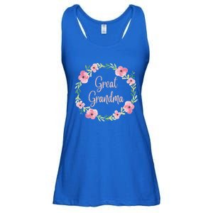 Great Grandma Grandmother Gigi Nana Pregnancy Announcet Gift Ladies Essential Flowy Tank