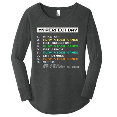 Gaming Gamer Gifts Women's Perfect Tri Tunic Long Sleeve Shirt