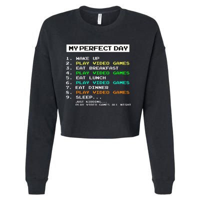 Gaming Gamer Gifts Cropped Pullover Crew