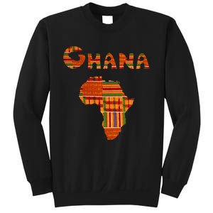 Ghana  Ghana  Ghana Africa Map Kente Sweatshirt