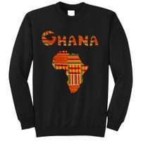 Ghana  Ghana  Ghana Africa Map Kente Sweatshirt