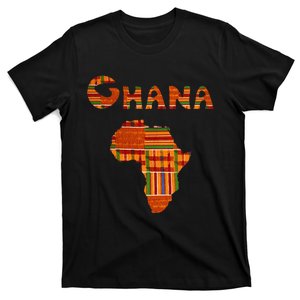 Ghana  Ghana  Ghana Africa Map Kente T-Shirt