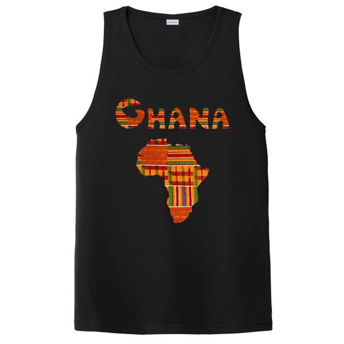 Ghana  Ghana  Ghana Africa Map Kente PosiCharge Competitor Tank