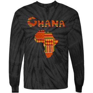 Ghana  Ghana  Ghana Africa Map Kente Tie-Dye Long Sleeve Shirt