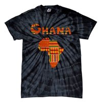 Ghana  Ghana  Ghana Africa Map Kente Tie-Dye T-Shirt